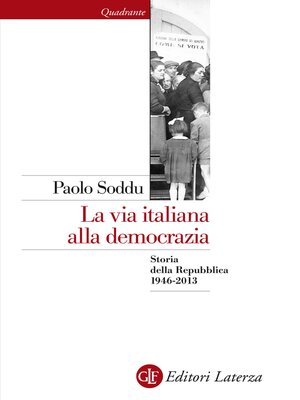cover image of La via italiana alla democrazia